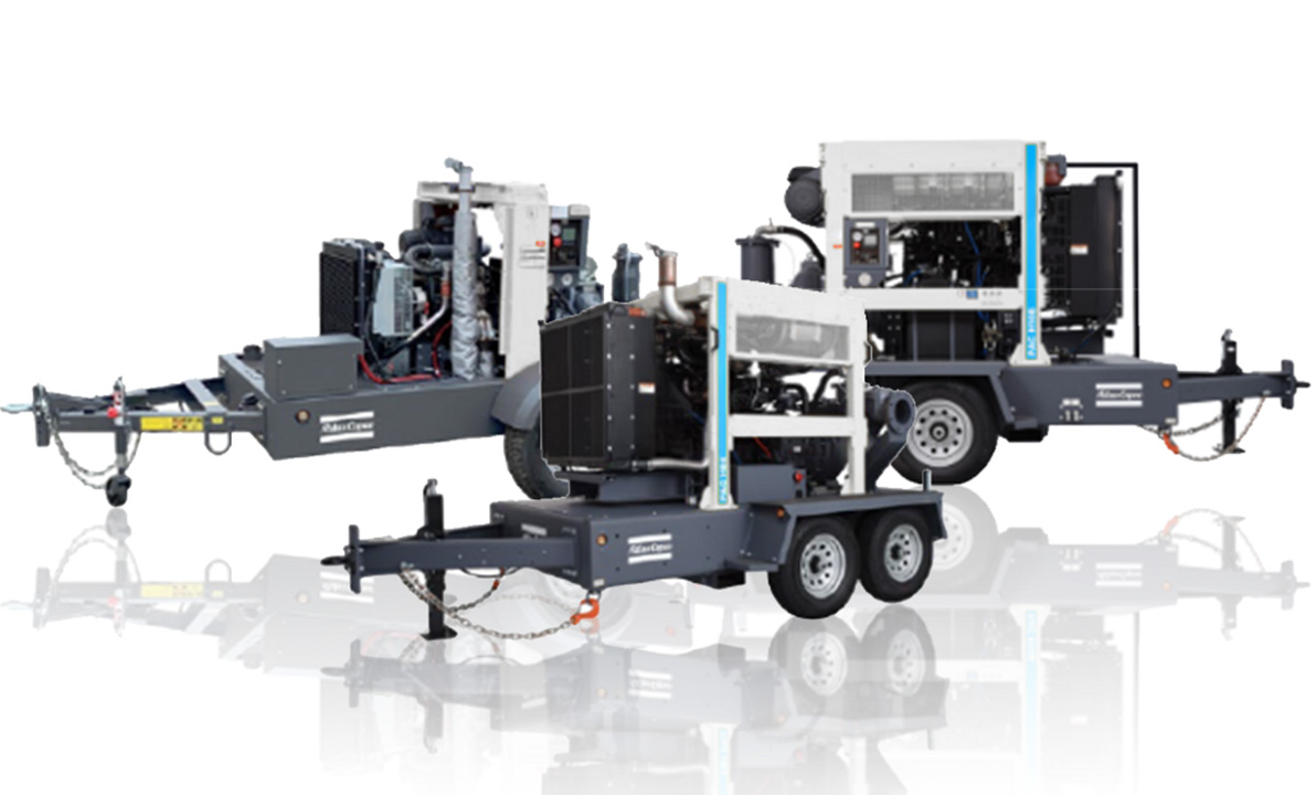 Trailer-mounted WEDA pump lineup